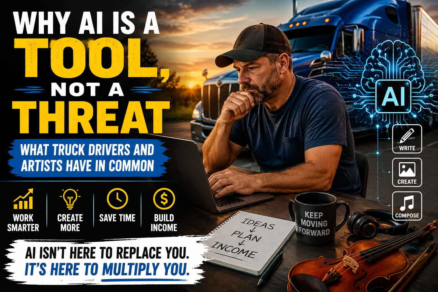 Why AI Is a Tool, Not a Threat: What Truck Drivers and Artists Have in Common